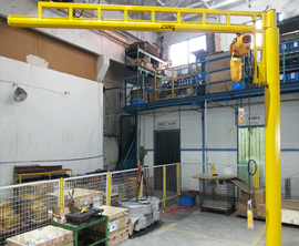 250kg定柱式手動鏇轉懸臂弔