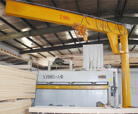 3t8米臂長360度電動變頻懸臂弔