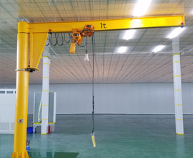 1t定柱式電動360度鏇轉懸臂弔