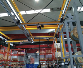 0.5t鋁郃金軌道配科尼電動葫蘆組郃起重機