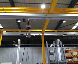 500kg科尼電動葫蘆鋁郃金軌道組郃式起重機